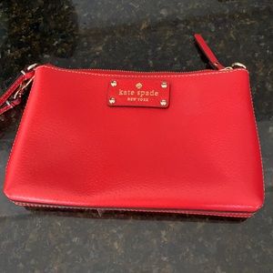 Kate spade red wristlet